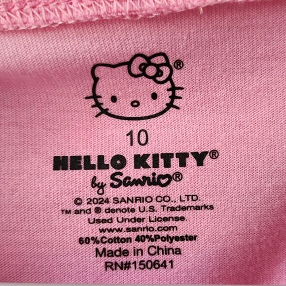 Hello Kitty Girl's Two Piece Matching Set | Skirt w/ Long Sleeve Shirt Halloween - Picture 6 of 12